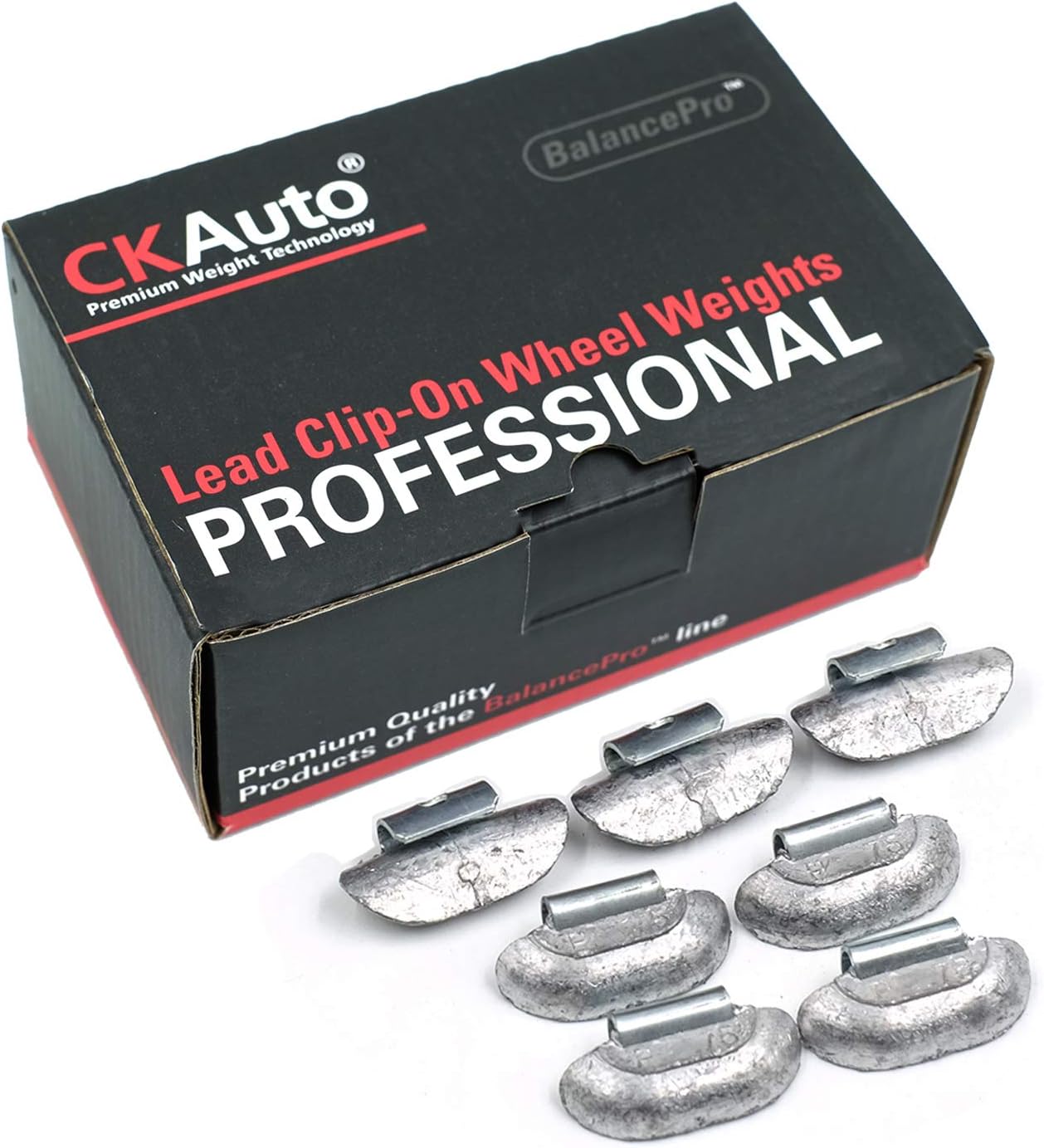 Peso rueda con clip plomo 0.75oz 50 Uds