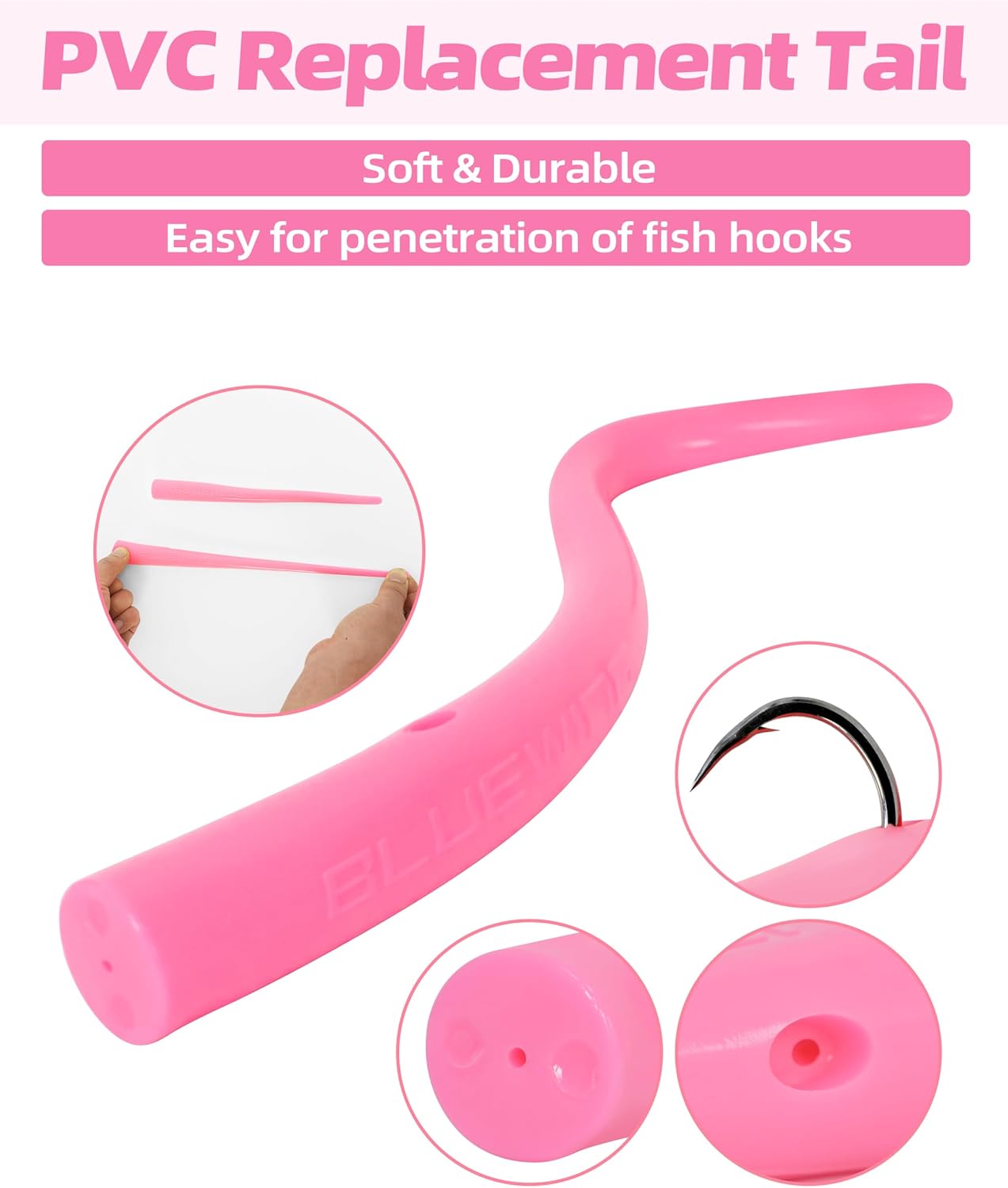 6 Pzas Cebo Tuna Flexible 6/9"