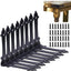 Protector esquina metal decorativo 8 pzas negro
