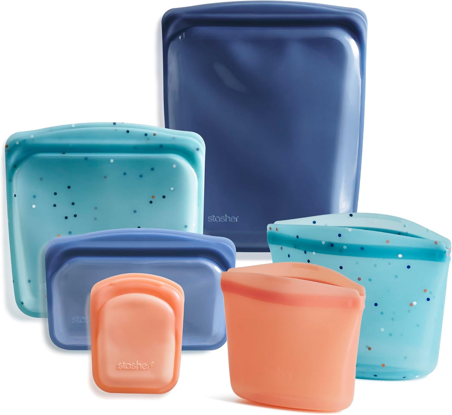 Bolsas silicona reutiliz. para alimentos 6 pzas Sea Spray