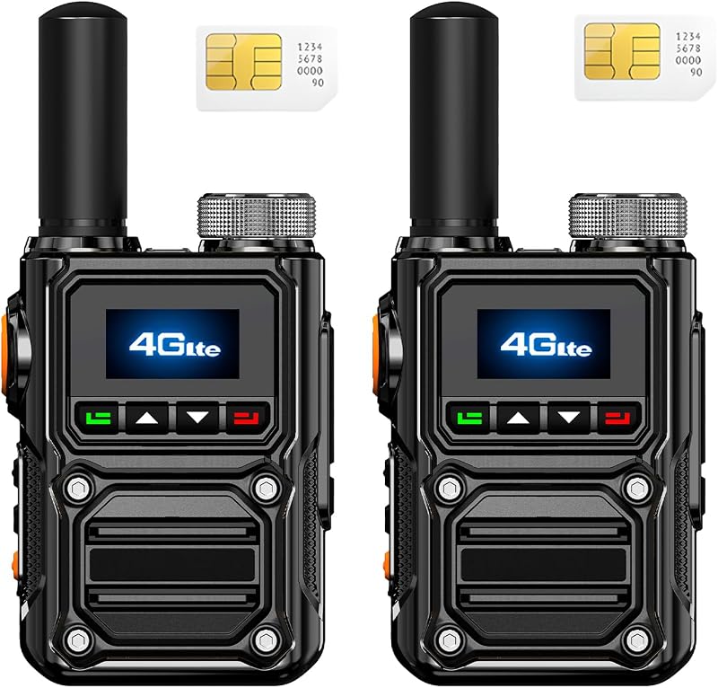 Walkie Talkies con SIM 2uds batería 5000mAh seguridad