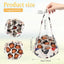 Cesta recolección huevos 7 bolsas antiaplastamiento portátil