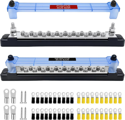 Barra autobús 12V/48V 150A para 20 barras bus marinas