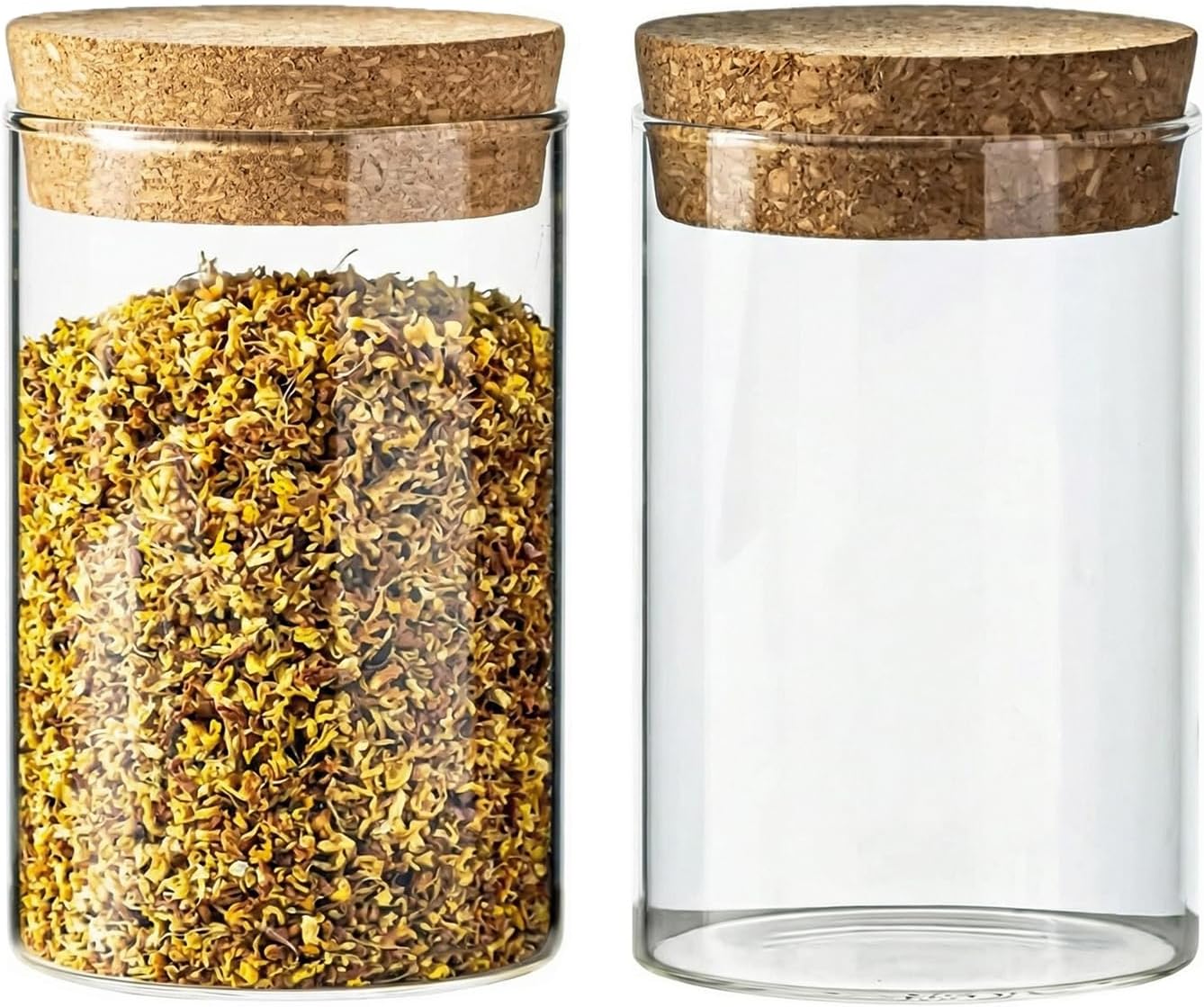 Frascos vidrio 10oz con tapón corcho a prueba de fugas