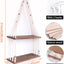 Estante colgante macramé para decoración bohemia