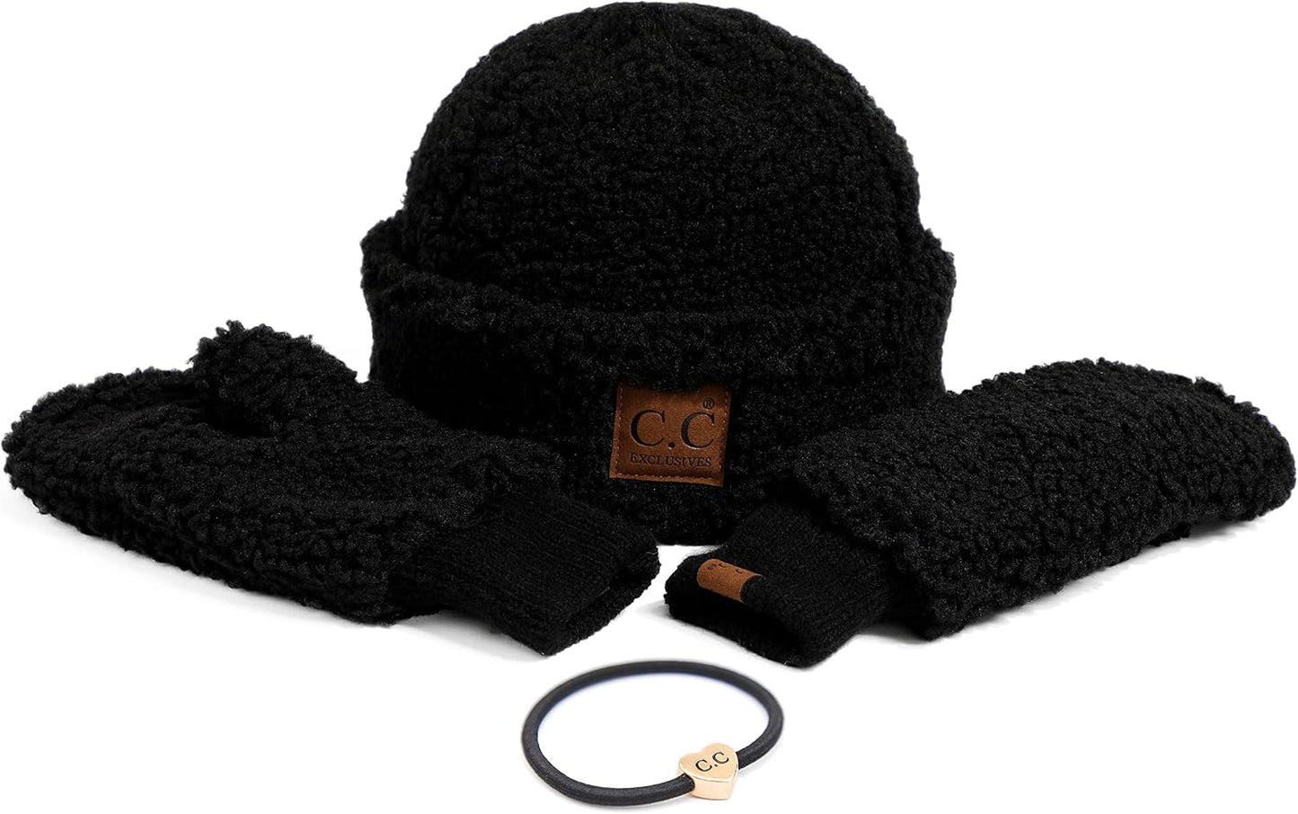 Sombrero Sherpa con logo y guantes mitón