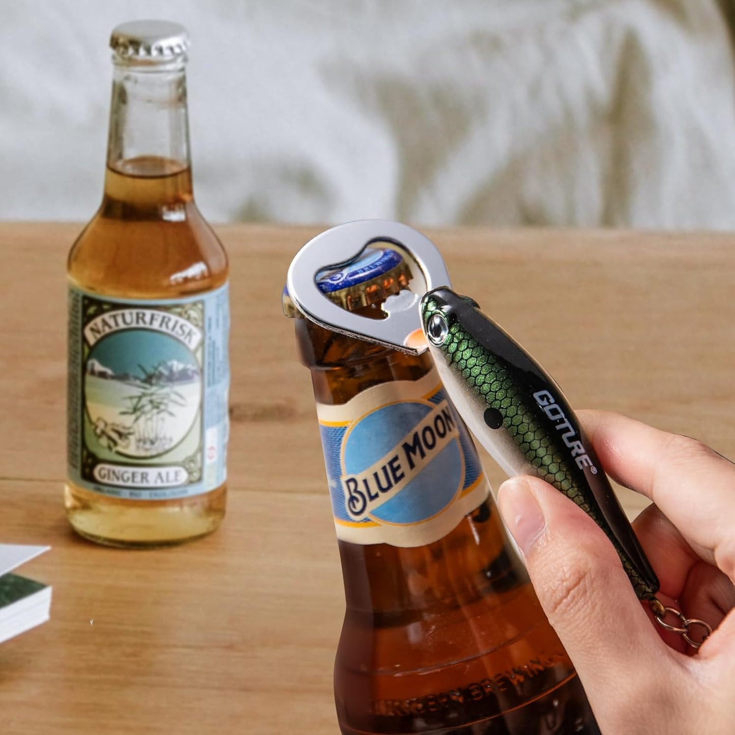 Abridor botellas 5 pzas forma minnow regalo hombres mujeres