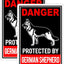 Cartel aluminio reflectante 14x10" pack 2