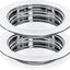 2 Pzas Platos Comunión Bandeja Acero Inox Plata