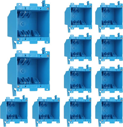 12 Caja eléctrica 2 compartimentos 25" ETL aprobada azul