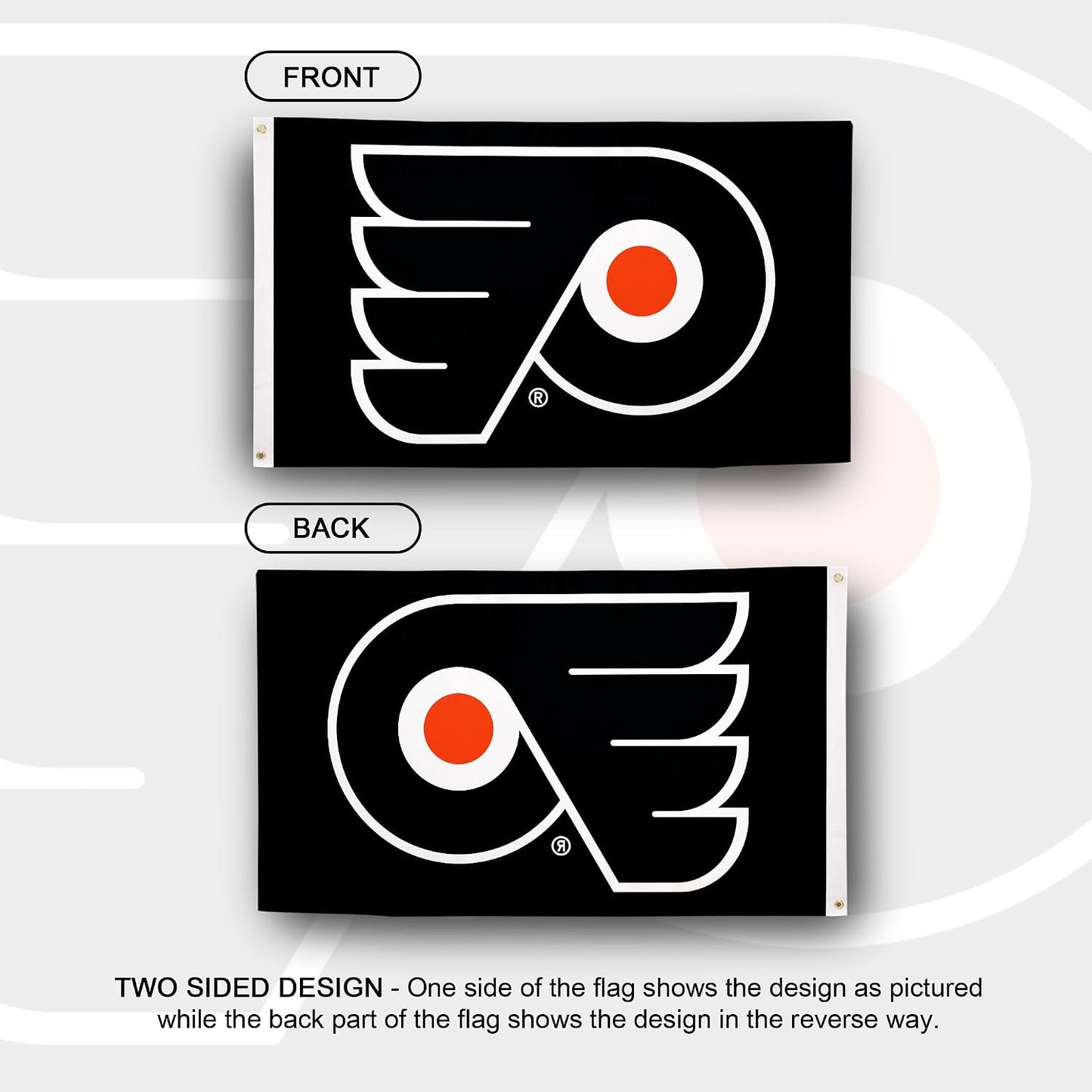 Bandera Flyers NHL 3x5ft poliéster interiores exteriores