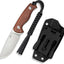 Cuchillo fijo 14C28N 3.2pulg madera Kydex EDC camping