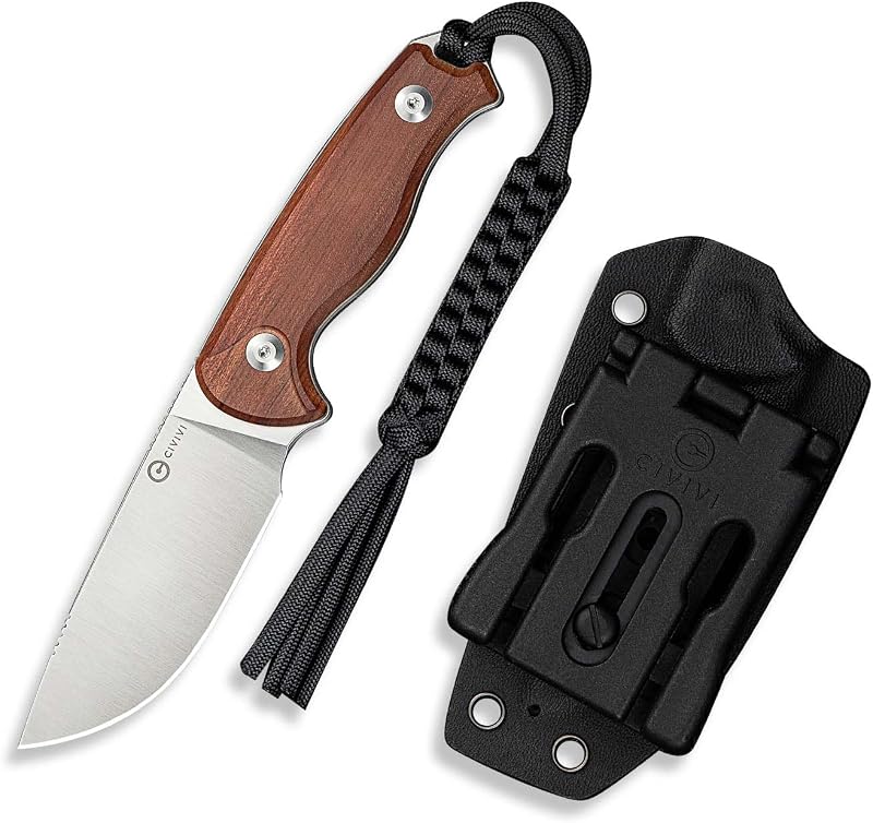 Cuchillo fijo 14C28N 3.2pulg madera Kydex EDC camping
