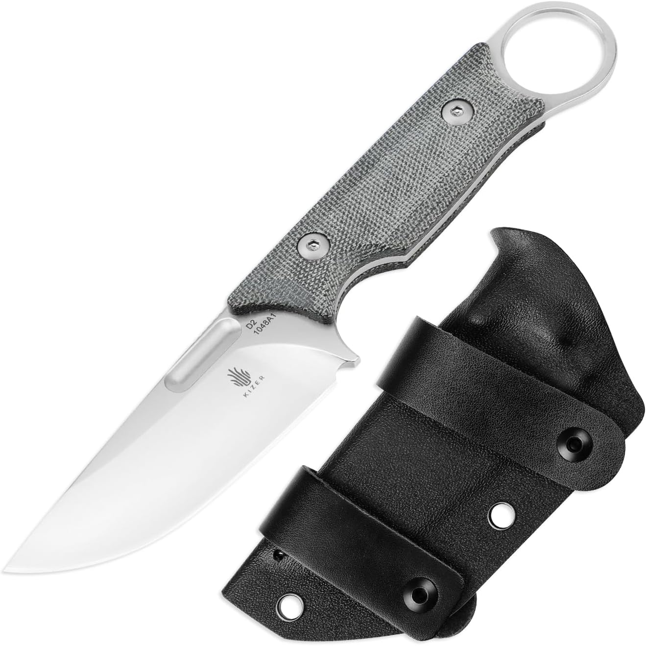 Cuchillo de caza Cabox 3.35pulg acero D2 mango micarta