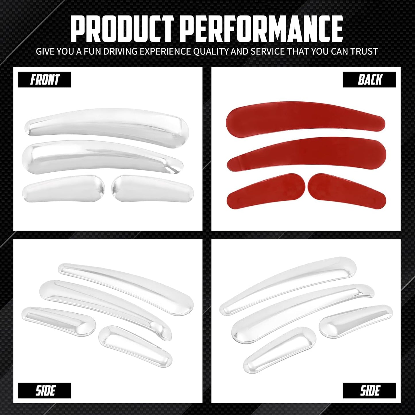 Set 4PCS Inserción Basculante Harley Softail Fat Boy 08-17