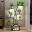 Soporte plantas 8 niveles luz estante esquina 50pulg metal