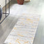 Alfombra área Anne 2x6ft1pulg amarillo gris/marfil