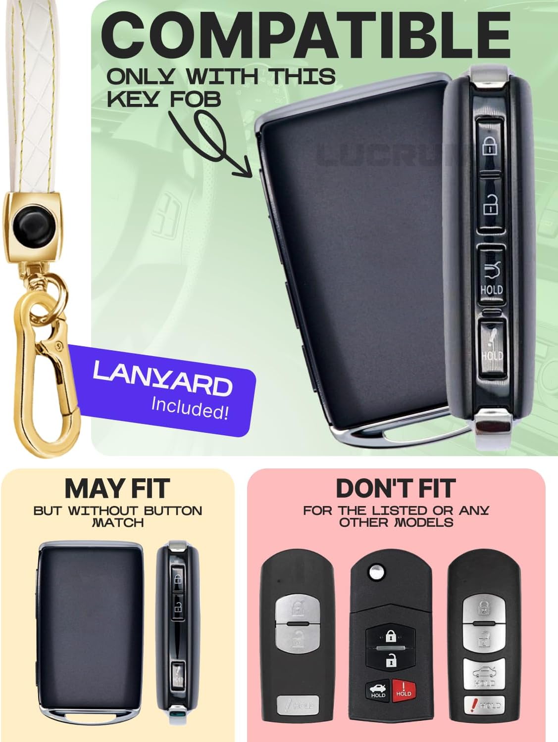 Funda TPU llavero Mazda CX-5 CX-9 CX-30 CX-50 CX-70 19-25