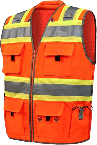 Chaleco seguridad topógrafo visibilidad alta clase 2