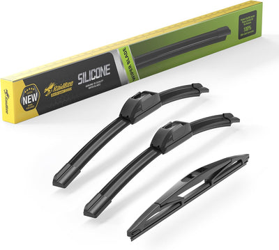 Láminas limpiaparabrisas silicona 3 pzas Jeep Wrangler 16