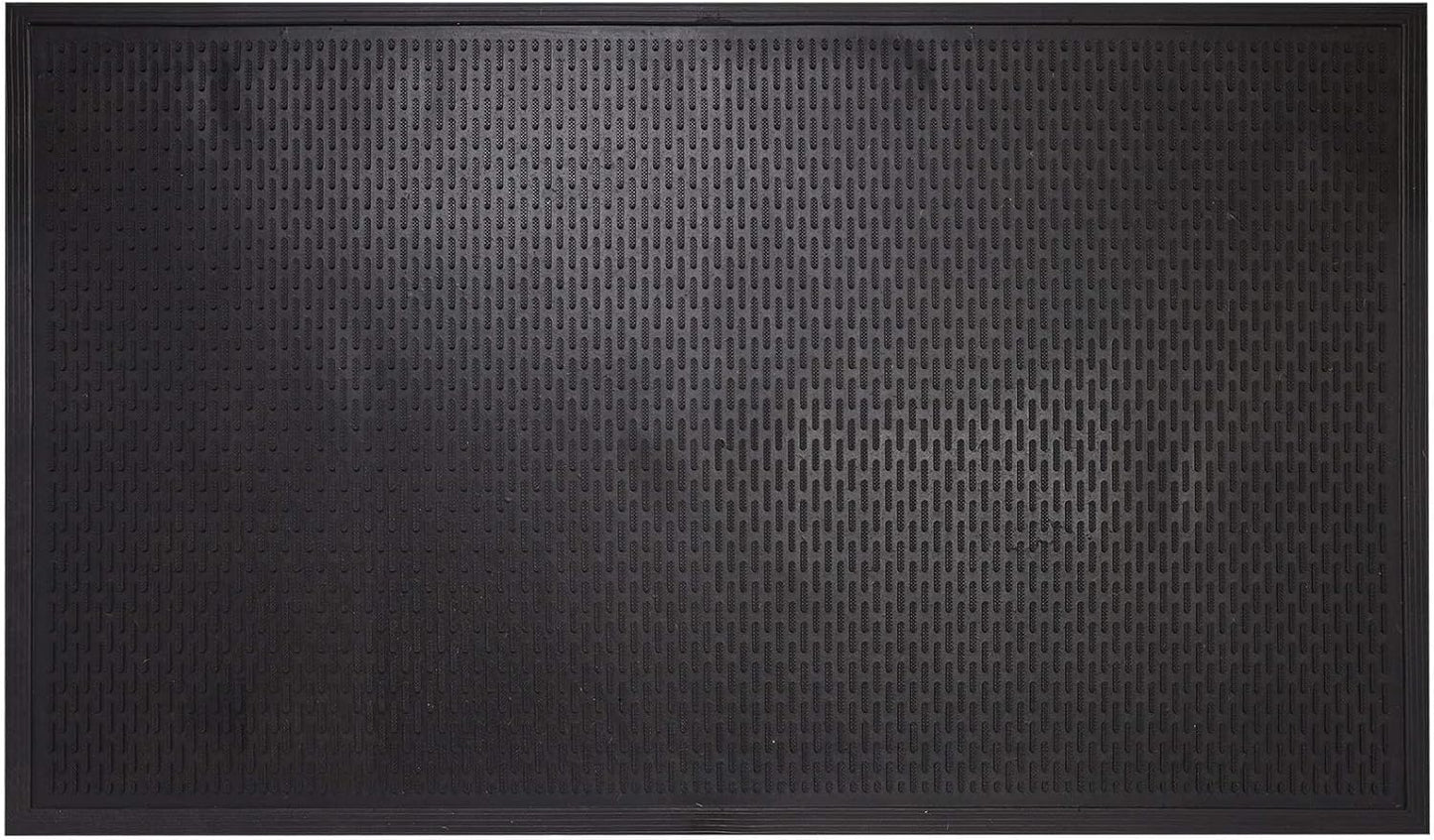 Tapete hule comercial con raspador laberinto 3x5ft