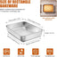 Bandeja lasaña acero inox 9x7pulg horno tostadora
