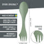 Spork 3en1 10 Pzas para Campamento y Viaje