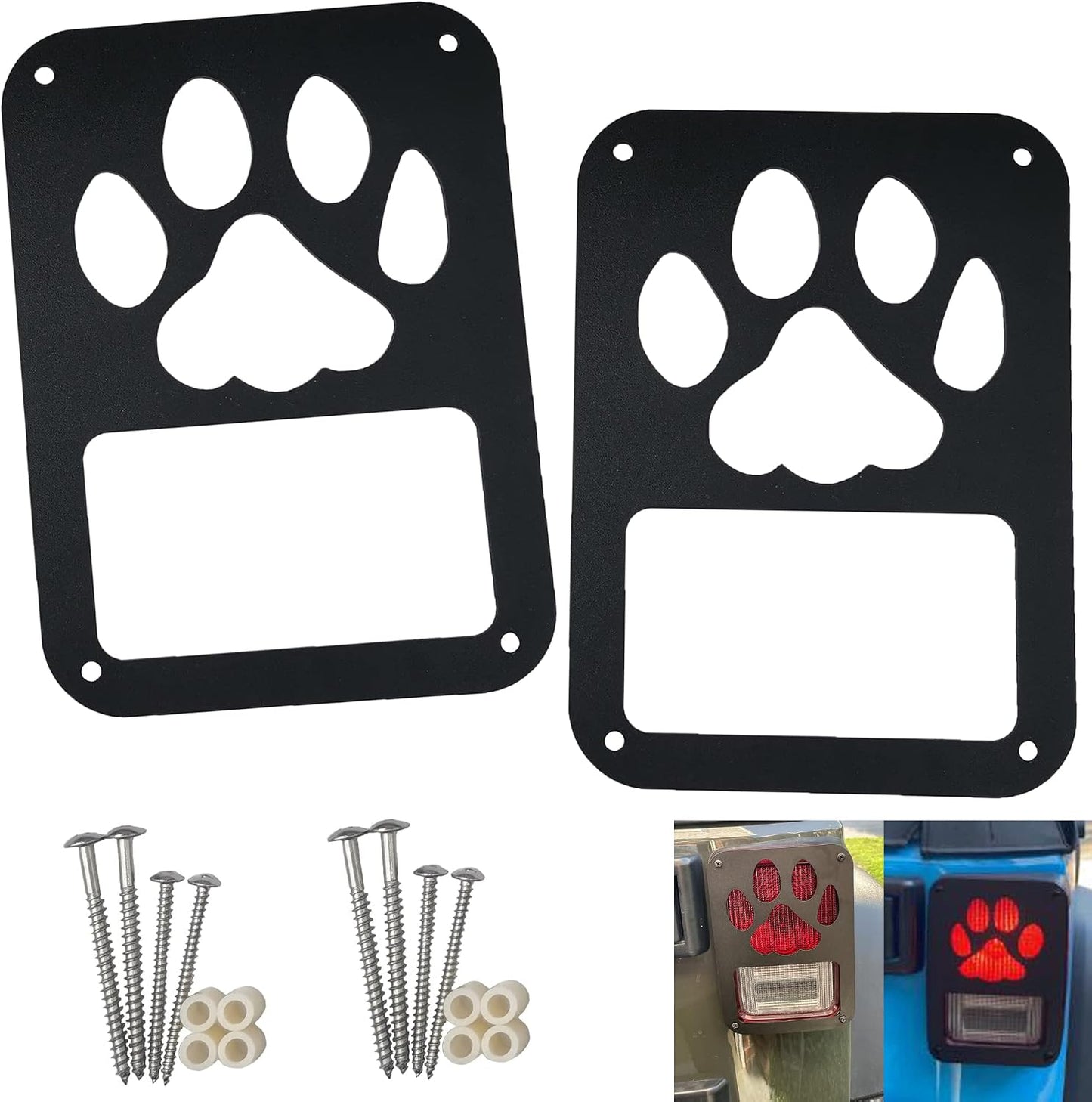 2 Cubiertas Luz Trasera Jeep Wrangler JL JK 07-18