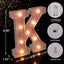 Luces LED Letras Rosa con Brillantina para Fiesta Boda Nocturno