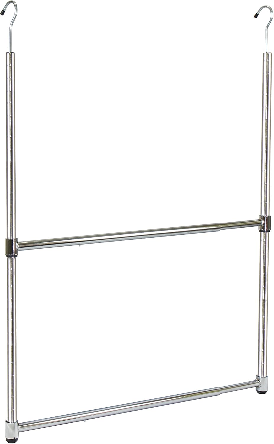 Colgador armario ajustable 2 niveles cromado
