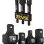 Juego 4 adaptadores impacto 1/4 3/8 1/2 pulg con soporte