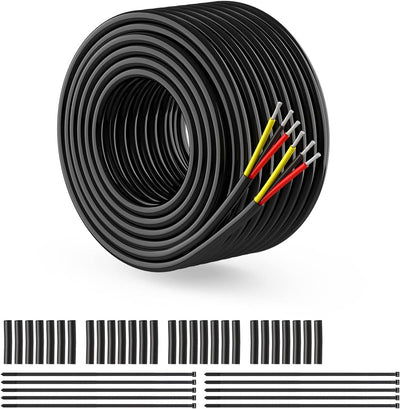 Cable eléctrico 22 awg 3 conductores para automotriz y lámparas