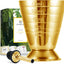Taza medidora acero inox 2.5oz 5 cucharadas juego 2 dorado