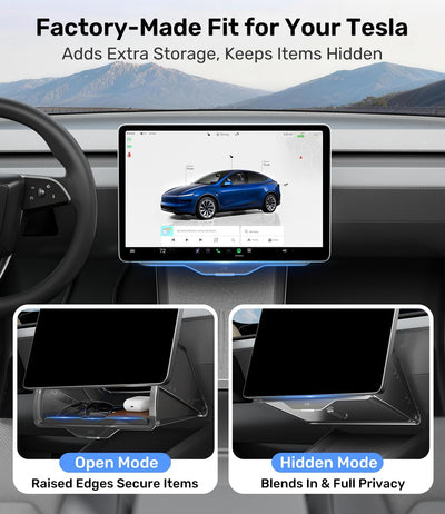 Caja almacenamiento Tesla Model 3 2020-2026 diseño oculto