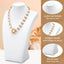 6 Pzas Soporte Joyas Terciopelo para Maniquí Blanco