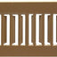 Rejilla ventilación 4x10pulg cubierta registro HVAC marrón