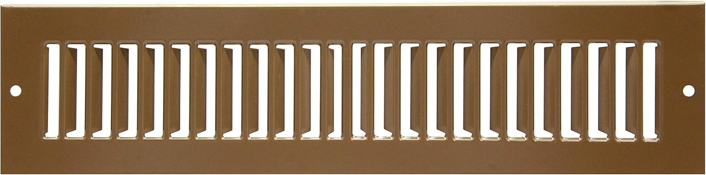 Rejilla ventilación 4x10pulg cubierta registro HVAC marrón
