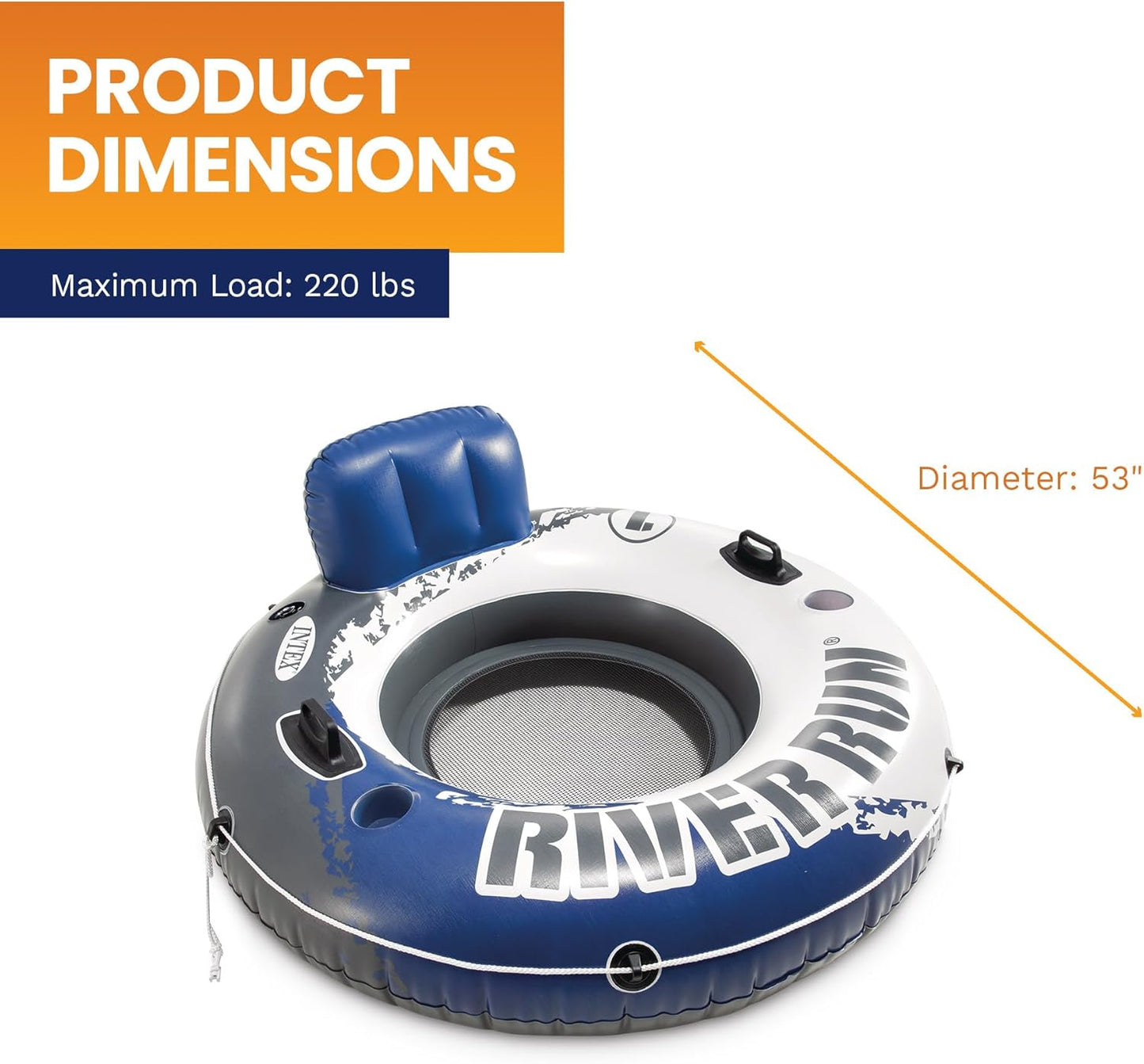 Tubos inflables Intex para río, lago, piscina y océano