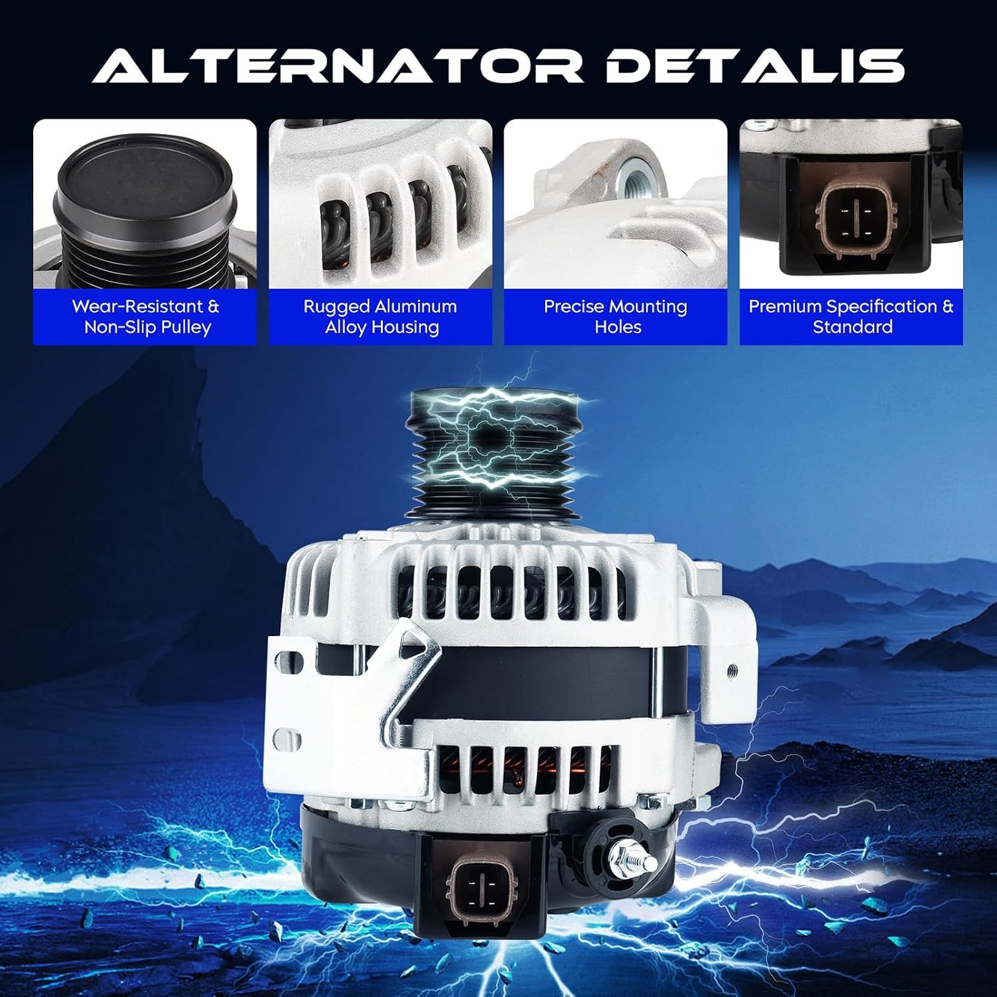 Alternador L4 2.4L para Toyota Camry 07-09 Corolla XRS 09-10
