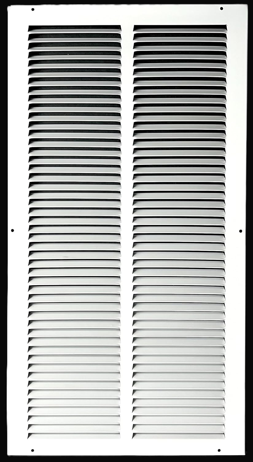 Rejilla ventilación pared techo 12x24 acero estampado blanco