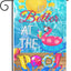 Bandera decorativa para piscina y jardín verano