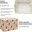 Cesta almacenamiento floral 15x10.2" plegable con asa