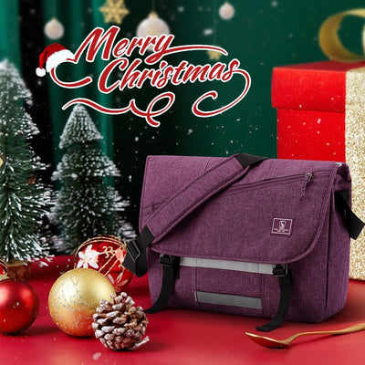 Bolso mensajero con compartimento para laptop 14pulg