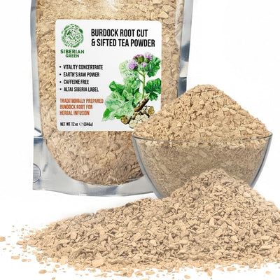 Polvo té tamizado con raíz bardana 340g