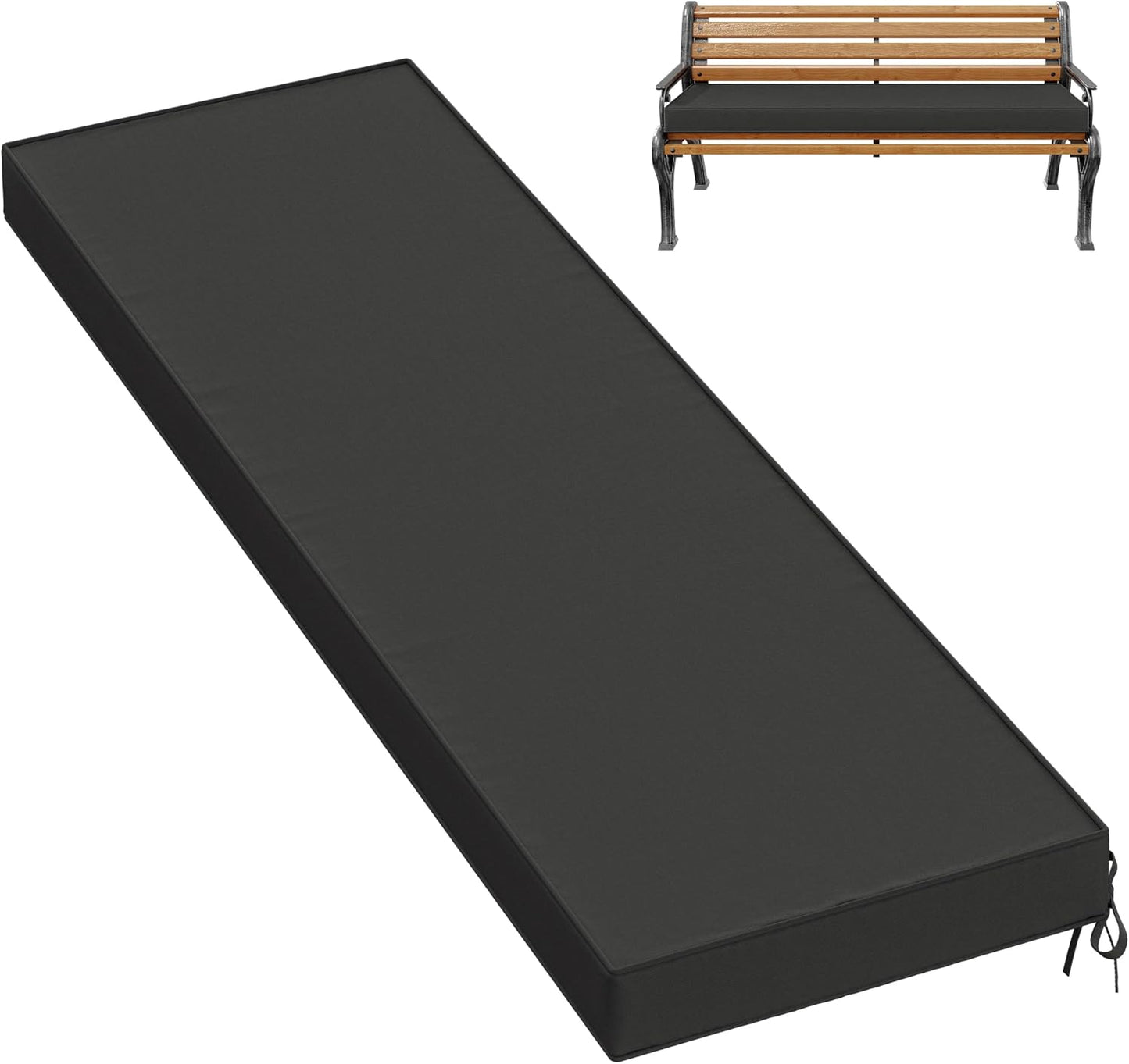 Cojines banco exterior espuma viscoelástica 3.5pulg