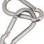 Set 50 anillos acero inox 304 con gancho rápido