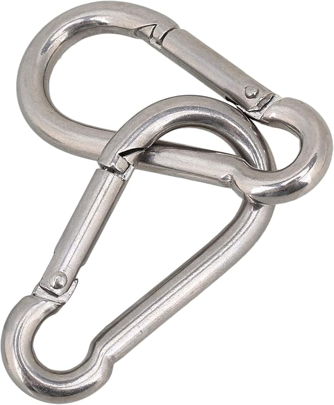 Set 50 anillos acero inox 304 con gancho rápido