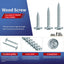 Tornillo madera #8x2pulg acero 500pzas cabeza braguero