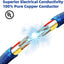 Cable eléctrico 18AWG 4 conductores 50pies cobre puro UL2464