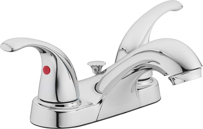 Grifo fregadero baño dos asas cromo pulido